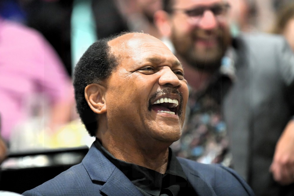 Ron Simmons laughs during the Cauliflower Alley Club Baloney Blowout on Tuesday, August 29, 2023, at the Plaza Hotel & Casino in Las Vegas. Photo by Scott Romer