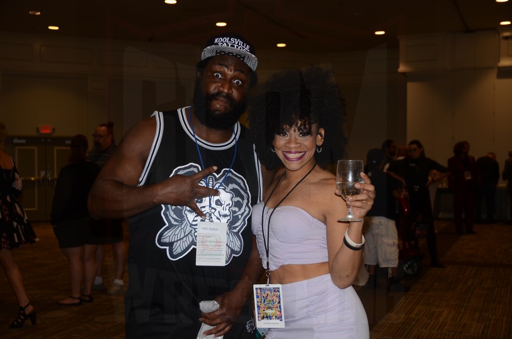 Willie Mack and La Rosa Negra at the Cauliflower Alley Club Baloney Blowout on Tuesday, August 29, 2023, at the Plaza Hotel & Casino in Las Vegas. Photo by Brad McFarlin