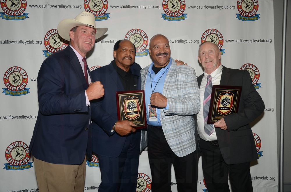 JBL, Ron Simmons, Ranger Ross and Al Burke at the Cauliflower Alley Club Baloney Blowout on Tuesday, August 29, 2023, at the Plaza Hotel & Casino in Las Vegas. Photo by Brad McFarlin