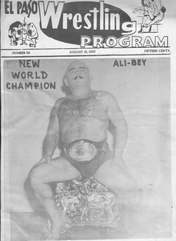 Ali Bey on the cover of an El Paso program on August 13, 1963.