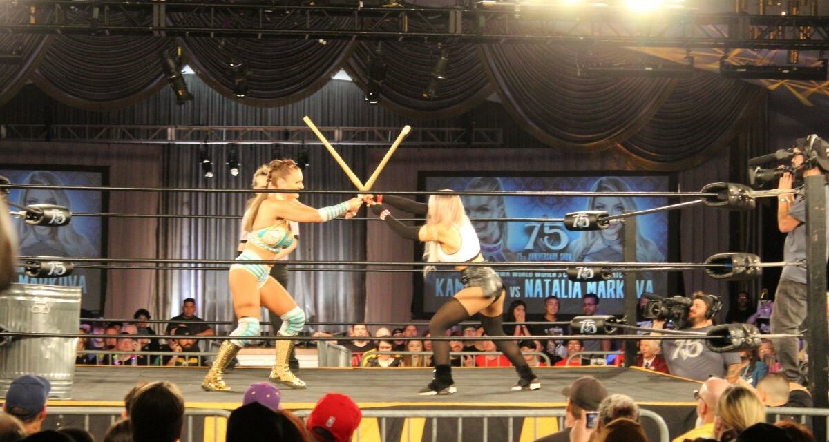 Kamille and Natalia Markova get hardcore on Night One of NWA 75