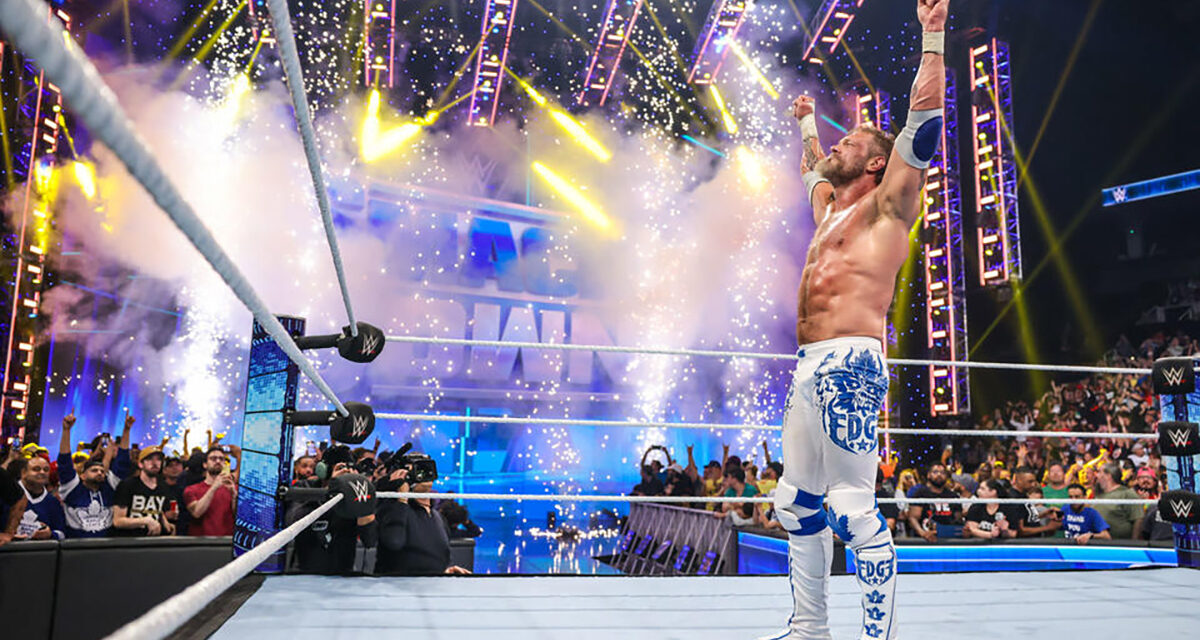Edge at Toronto's Scotiabank Arena at Smackdown on Friday, August 18, 2023. WWE photo