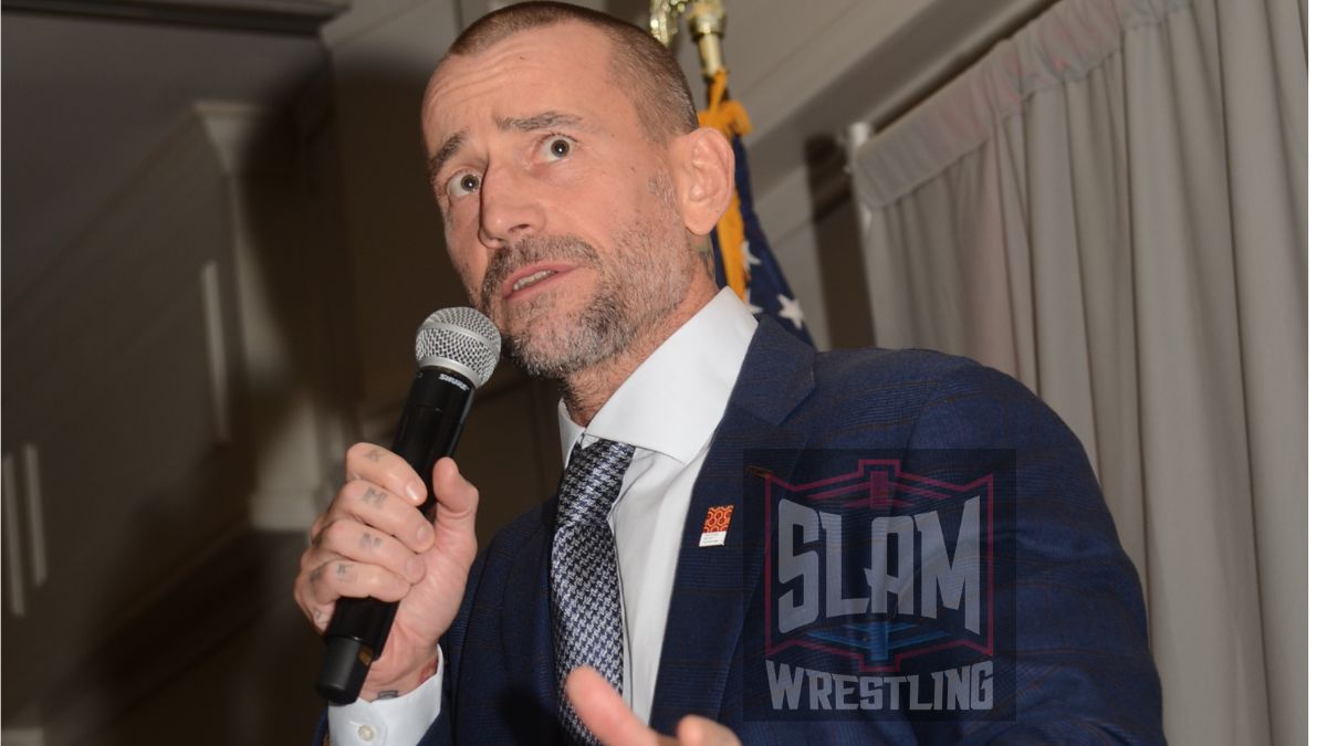 CM Punk at the Cauliflower Alley Club banquet on Wednesday, August 30, 2023, at the Plaza Hotel & Casino in Las Vegas. Photo by Brad McFarlin