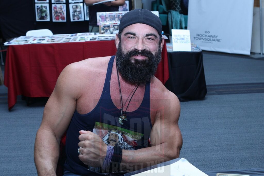 Brett Azar, who was the Iron Sheik on 'Young Rock', at 90s Wrestling Con on Saturday, September 30, 2023, at Rockaway Townsquare, in Rockaway, New Jersey. Photo by George Tahinos, georgetahinos.smugmug.com