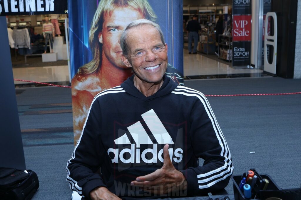 Lex Luger at 90s Wrestling Con on Saturday, September 30, 2023, at Rockaway Townsquare, in Rockaway, New Jersey. Photo by George Tahinos, georgetahinos.smugmug.com