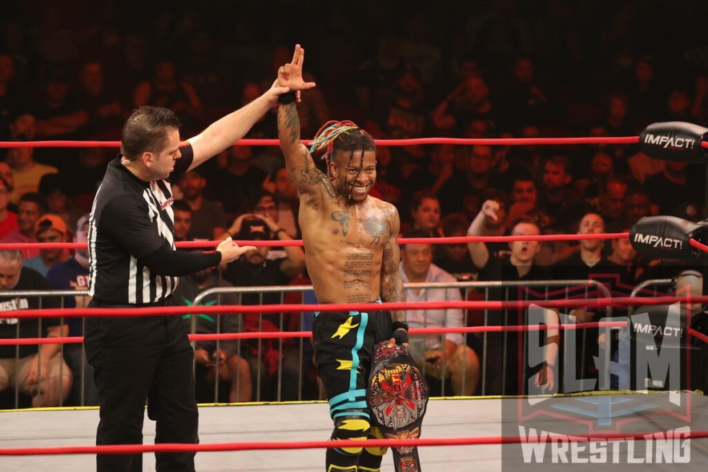 Lio Rush at Impact Victory Road on Friday, September 8, 2023, at the Westchester County Center in White Plains, NY. Photo by George Tahinos, georgetahinos.smugmug.com