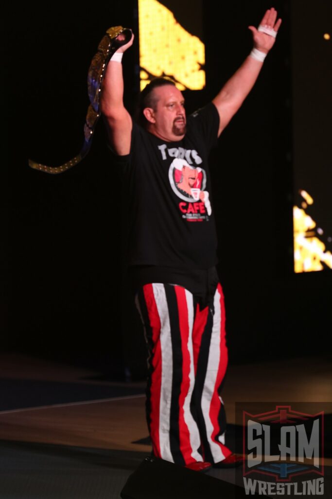 Impact Digital Media Champion Tommy Dreamer at Impact Victory Road on Friday, September 8, 2023, at the Westchester County Center in White Plains, NY. Photo by George Tahinos, georgetahinos.smugmug.com