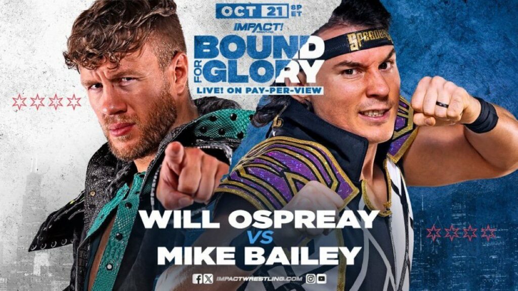 Will Ospreay versus Mike Bailey fight poster Credit: Impact! Wresting