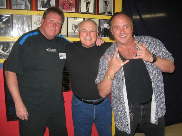 Marcel Pringle, Curtis Smith and Robert Gibson at a Gulf Coast Wrestlers Reunion, in Mobile, AL. Photo by Scott Teal