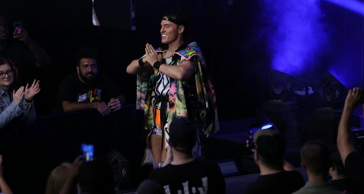 "Speedball" Mike Bailey at Impact Wrestling's Multiverse United 2 on August 20, 2023, at the 2300 Arena, in Philadelphia, Pennsylvania. Photo by George Tahinos, https://georgetahinos.smugmug.com