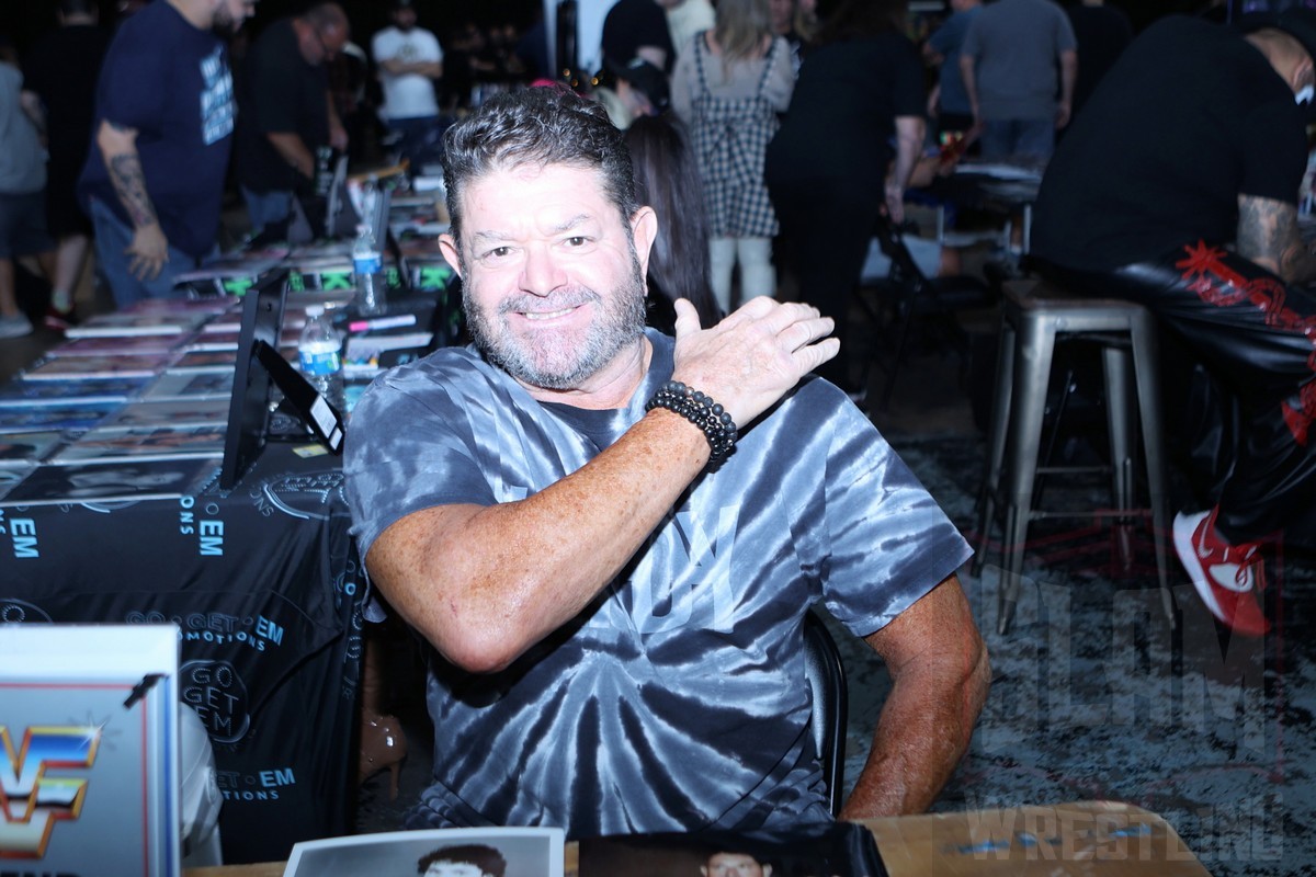 Barry Horowitz at the Icons of Wrestling Convention & Fanfest on Saturday, October 28, 2023, at the 2300 Arena, in Philadelphia, PA. Photo by George Tahinos, https://georgetahinos.smugmug.com