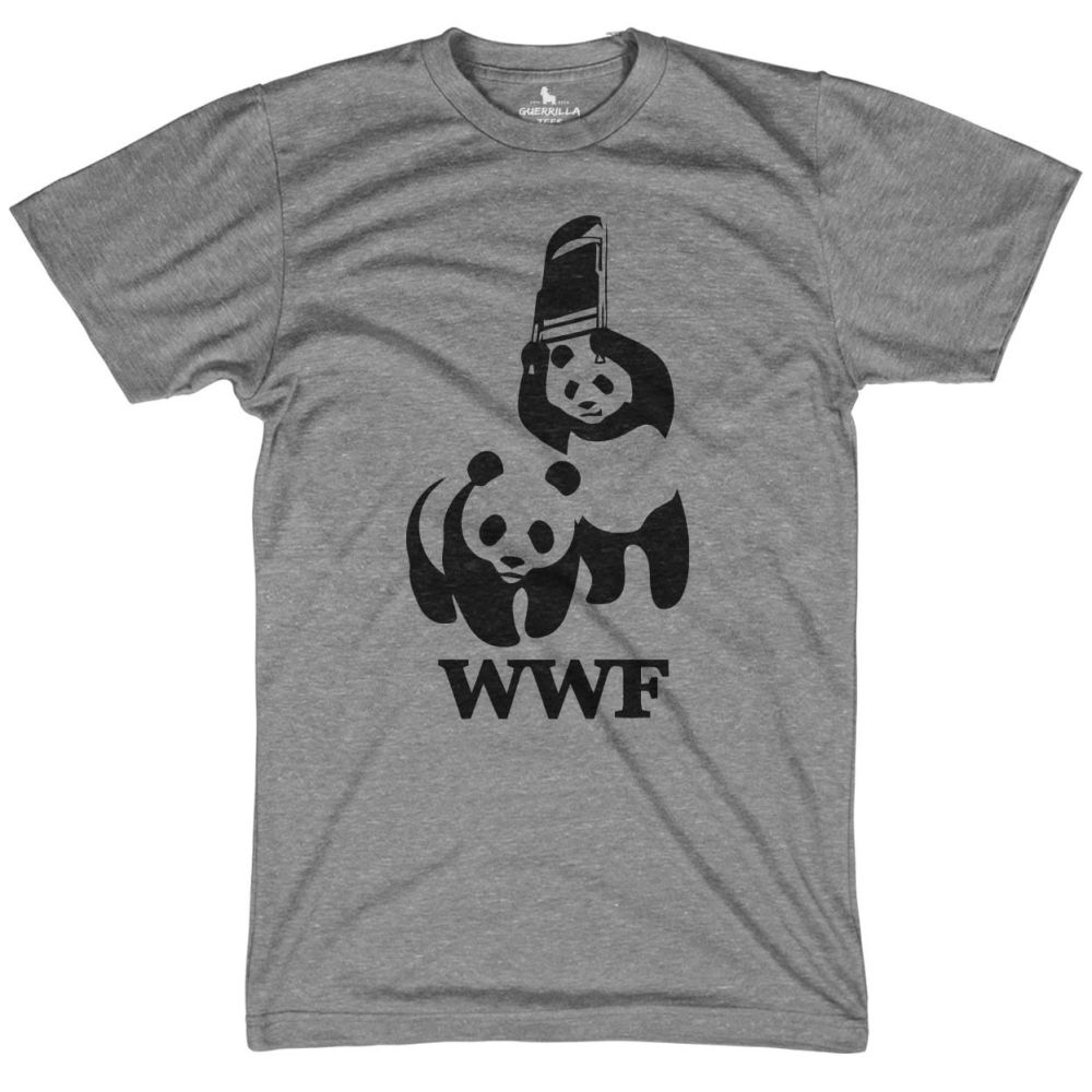 A fun, unlicensed WWF panda T-shirt.