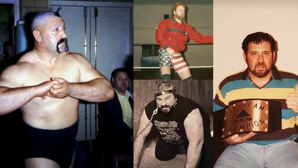 Left, Geeto Mongol, photo by Steven Johnson; top middle, T.C. Reynolds; bottom middle, Mad Dog Lutz; right, “The Beast” Ken Cerminara