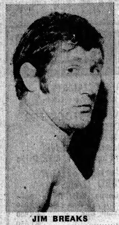 Jim Breaks in 1976.