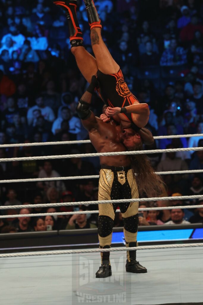 Butch vs Bobby Lashley at WWE Smackdown on Friday, December 1, 2023, at the Barclays Center in Brooklyn, ny. Photo by George Tahinos, https://georgetahinos.smugmug.com