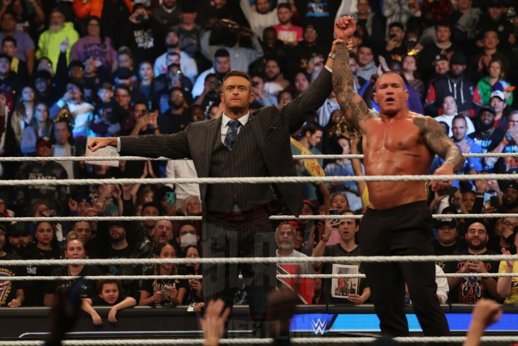 Randy Orton chooses the Smackdown brand at WWE Smackdown on Friday, December 1, 2023, at the Barclays Center in Brooklyn, ny. Photo by George Tahinos, https://georgetahinos.smugmug.com