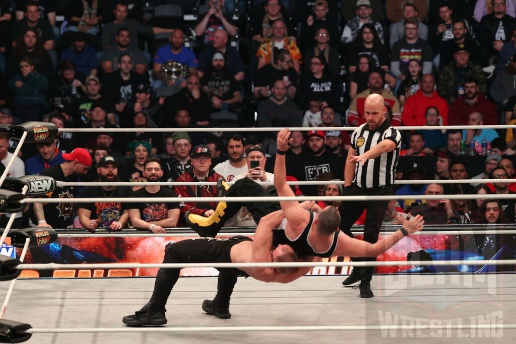 Continental Classic Tournament Finals: Jon Moxley Vs. Eddie Kingston at AEW Worlds End on Saturday, December 30, 2023, at the Nassau Veterans Memorial Coliseum in Uniondale, New York. Photo by George Tahinos, georgetahinos.smugmug.com