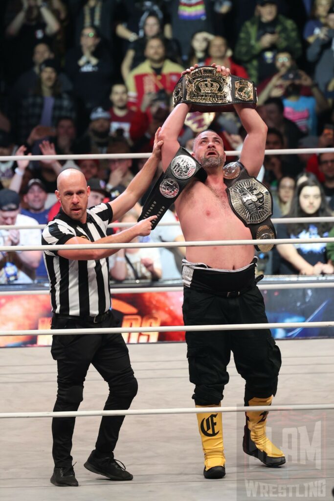 Continental Classic Tournament winner Eddie Kingston at AEW Worlds End on Saturday, December 30, 2023, at the Nassau Veterans Memorial Coliseum in Uniondale, New York. Photo by George Tahinos, georgetahinos.smugmug.com
