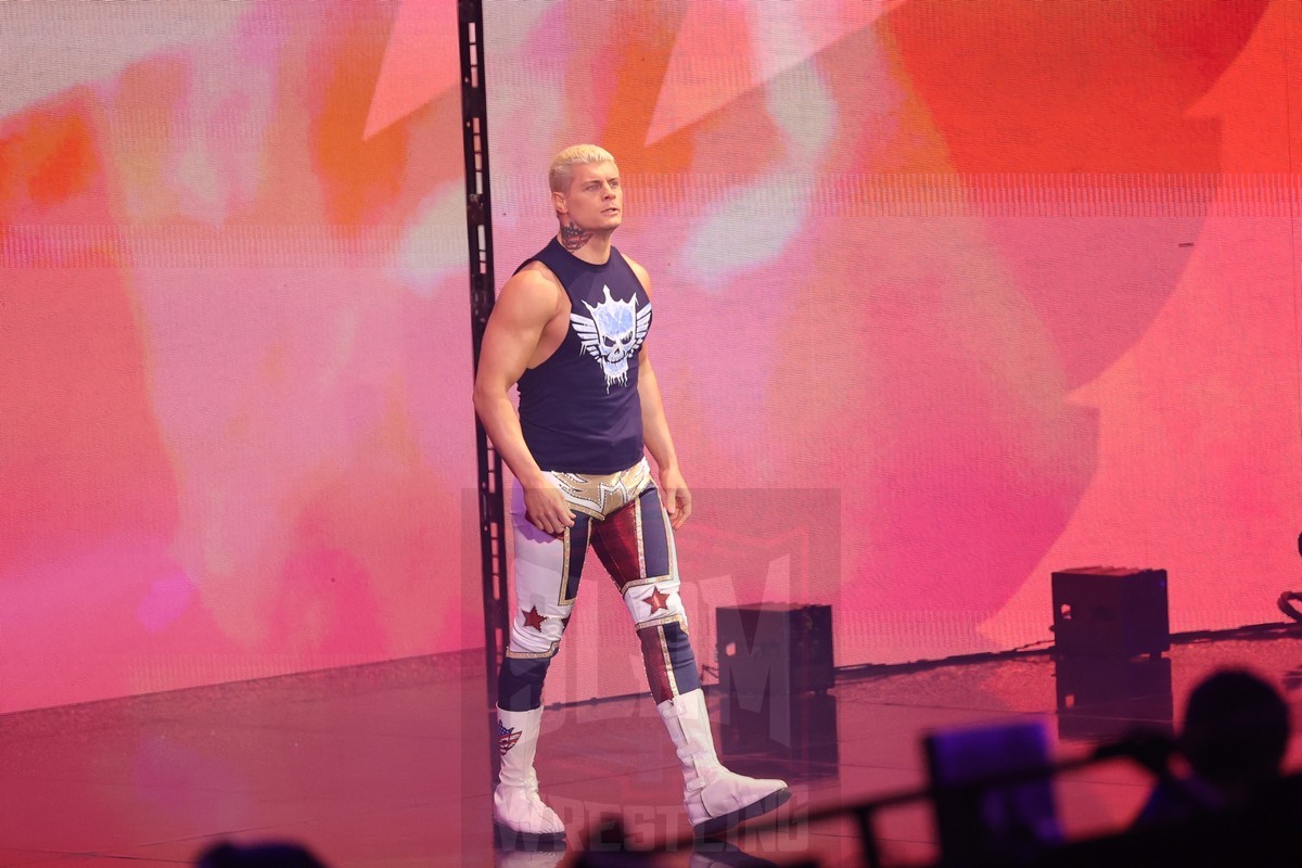 Cody Rhodes at WWE Monday Night Raw at the MVP Arena, in Albany, NY, on December 4, 2023. Photo by George Tahinos, georgetahinos.smugmug.com