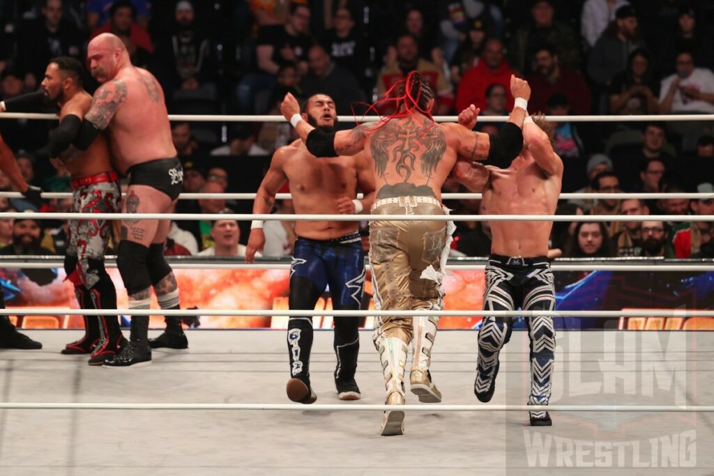 The 20-Man Battle Royal at AEW Worlds End on Saturday, December 30, 2023, at the Nassau Veterans Memorial Coliseum in Uniondale, New York. Photo by George Tahinos, georgetahinos.smugmug.com