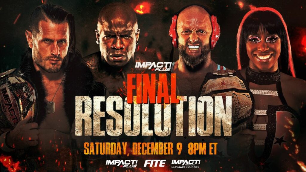 Impact Wrestling's promotional graphic for Final Resolution 2023. Courtesy Impact Wrestling.