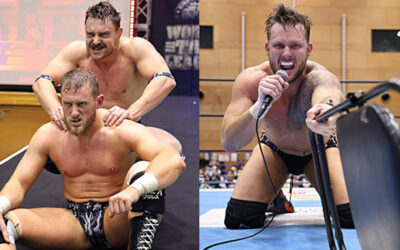NJPW World Tag League: Bullet Club War Dogs on top of A Block