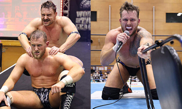 NJPW World Tag League: Bullet Club War Dogs on top of A Block