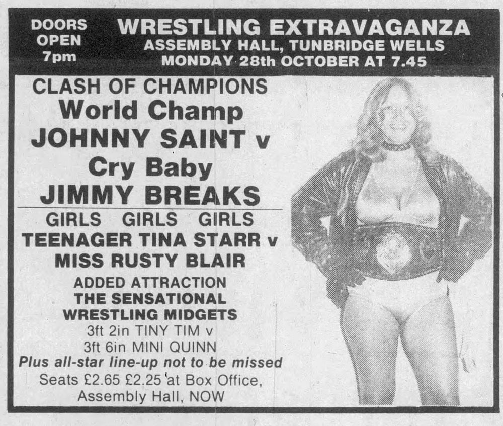 A show on Oct. 25, 1985 in Tunbridge Wells, England.