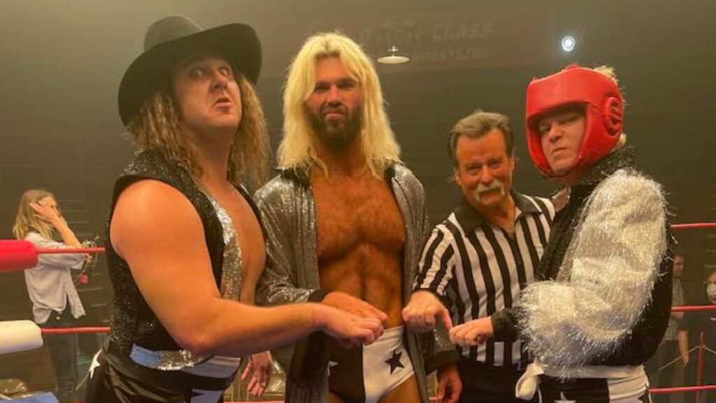 Silas Mason as Terry Gordy, Michael Proctor as Michael Hayes, referee James Beard, and Devin Imbraguglio / Danny Flamingo as Buddy Roberts.