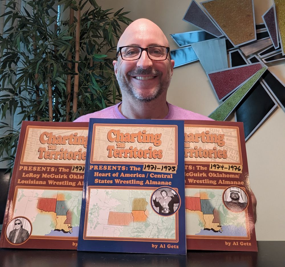 Al Getz with his Charting the Territories books.