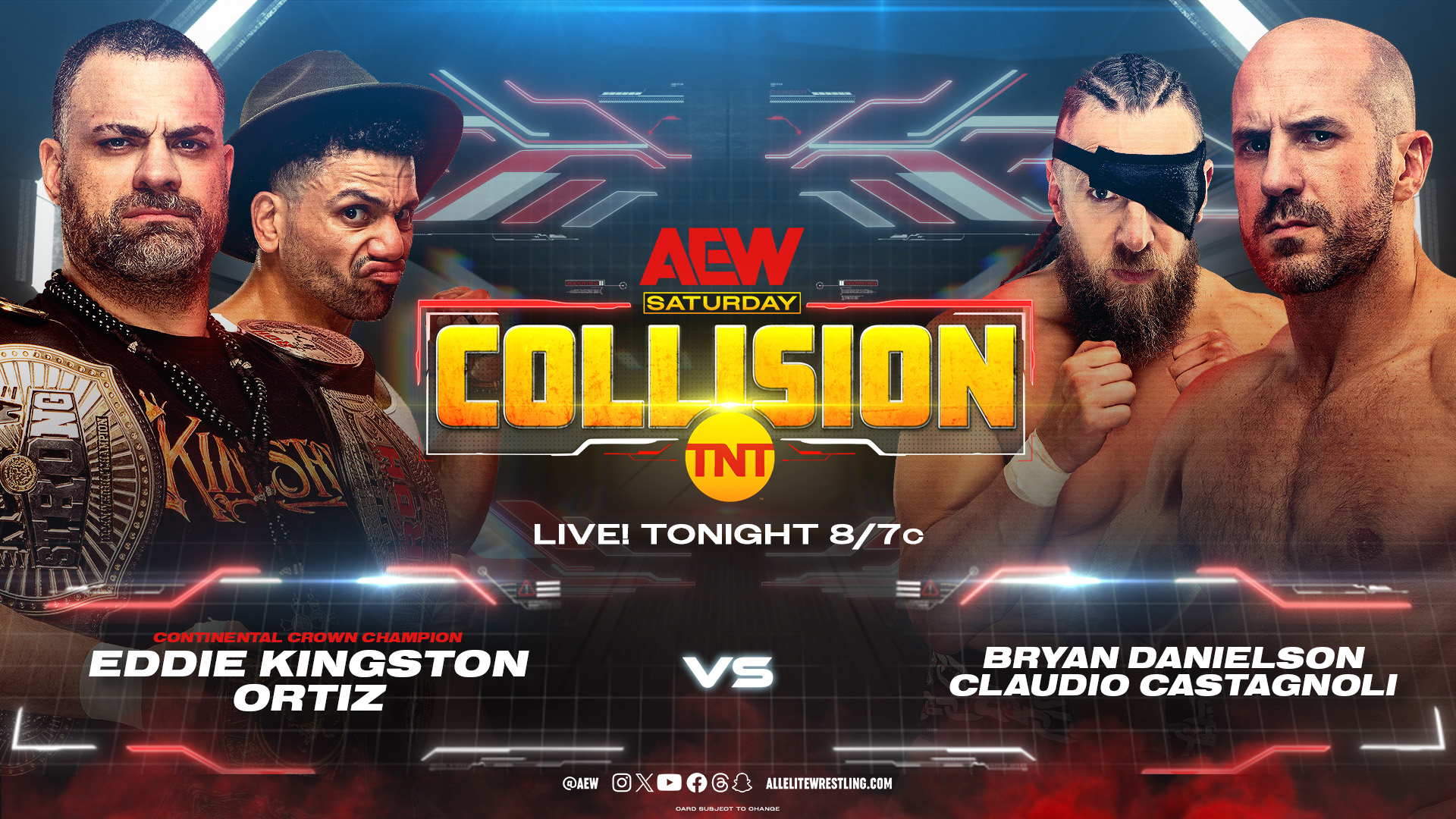 Eddie Kingston & Ortiz vs Bryan Danielson & Claudio Castagnoli