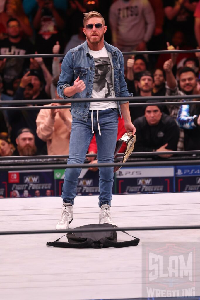 AEW International Champion Orange Cassidy at AEW Dynamite on Wednesday, January 3, 2024 at the Prudential Center in Newark, NJ. Photo by George Tahinos, https://georgetahinos.smugmug.com