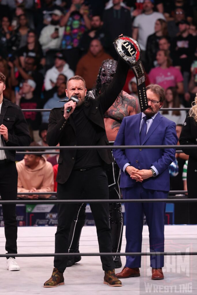 Christian Cage delivers his State Of The Union address at AEW Dynamite on Wednesday, January 3, 2024 at the Prudential Center in Newark, NJ. Photo by George Tahinos, https://georgetahinos.smugmug.com
