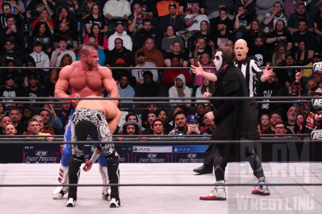 Danhausen appears during the Winner Earns AEW Continental Title Shot: Trent Beretta Vs Brian Cage Vs Bryan Keith Vs El Hijo Del Vikingo at AEW Dynamite on Wednesday, January 3, 2024 at the Prudential Center in Newark, NJ. Photo by George Tahinos, https://georgetahinos.smugmug.com