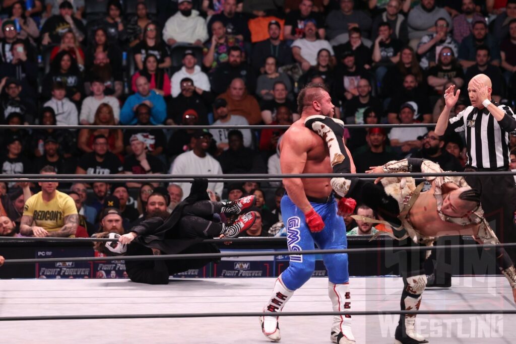 Winner Earns AEW Continental Title Shot: Trent Beretta Vs Brian Cage Vs Bryan Keith Vs El Hijo Del Vikingo at AEW Dynamite on Wednesday, January 3, 2024 at the Prudential Center in Newark, NJ. Photo by George Tahinos, https://georgetahinos.smugmug.com