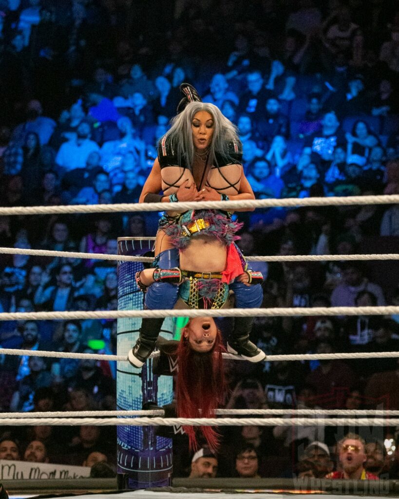 Iyo Sky vs. Michin at WWE Friday Night Smackdown at the Rogers Arena in Vancouver, BC, on January 5, 2024. Photo by Josh Ruckstuhl, @IG: joshruckstuhlphotography