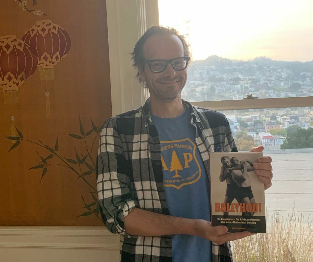 Jon Langmead with his book finally in his hand on December 14, 2023. Photo courtesy Jon Langmead