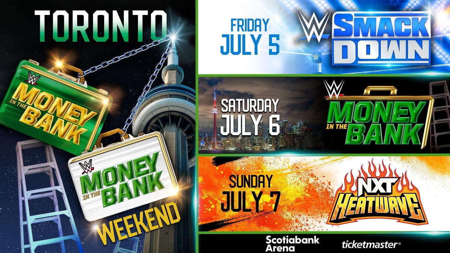 The WWE ad for SummerSlam 2024 in Toronto.
