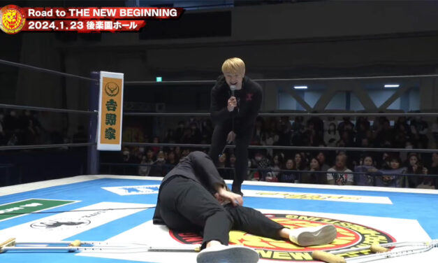 Sho goes sneak attack crazy at Road to the New Beginning