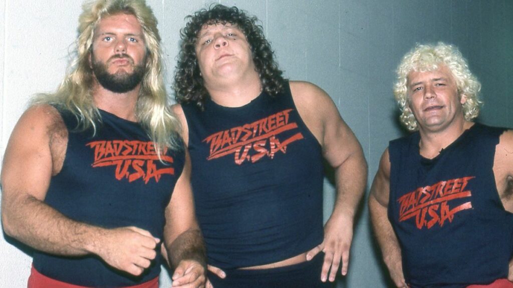Michael Hayes, Terry Gordy and Buddy Roberts were the Fabulous Freebirds. Dark Side of the Ring photo