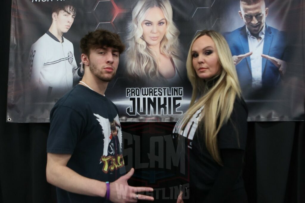 Nick Wayne and Shayna Wayne at The Big Event fan fest on Saturday, March 16, 2024, at the Suffolk Credit Union Arena in Brentwood, NJ. Photo by George Tahinos, https://georgetahinos.smugmug.com