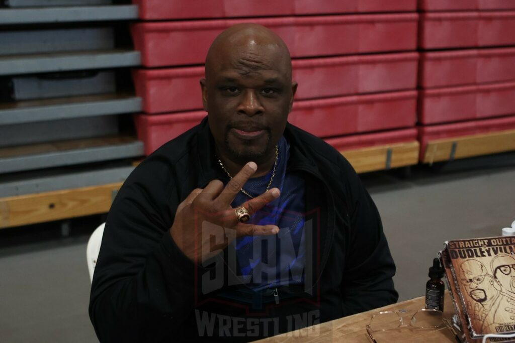 D-Von Dudley at The Big Event fan fest on Saturday, March 16, 2024, at the Suffolk Credit Union Arena in Brentwood, NJ. Photo by George Tahinos, https://georgetahinos.smugmug.com