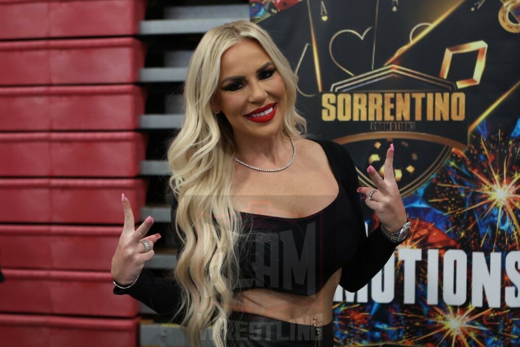 Ashley Mae Sebera fka Dana Brooke at The Big Event fan fest on Saturday, March 16, 2024, at the Suffolk Credit Union Arena in Brentwood, NJ. Photo by George Tahinos, https://georgetahinos.smugmug.com