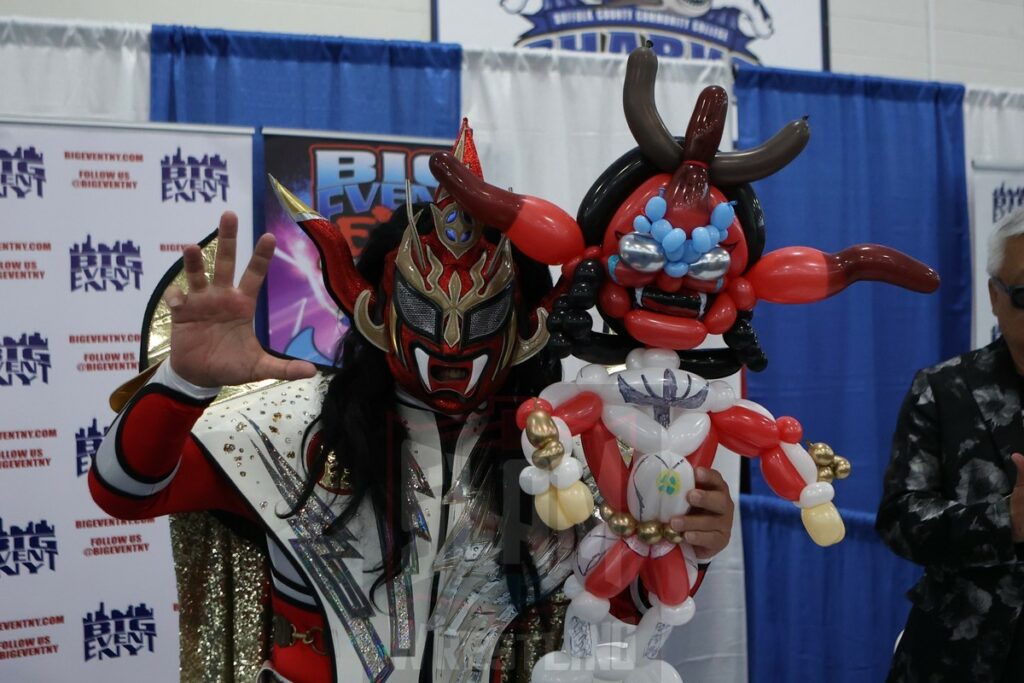 Jushin "Thunder" Liger at The Big Event fan fest on Saturday, March 16, 2024, at the Suffolk Credit Union Arena in Brentwood, NJ. Photo by George Tahinos, https://georgetahinos.smugmug.com