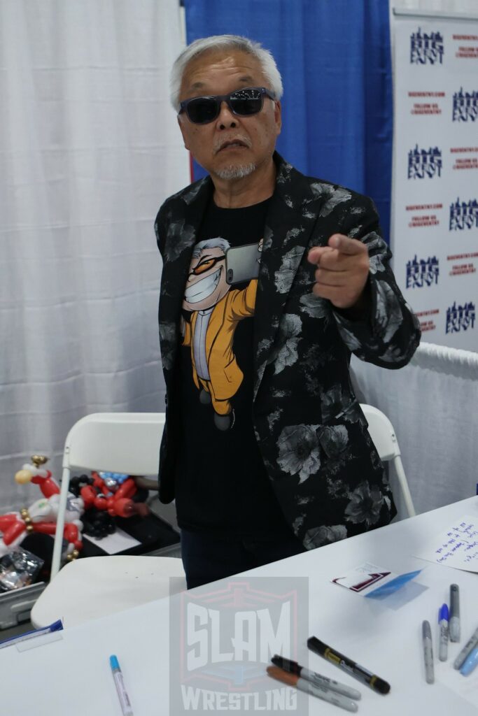 Sonny Onoo at The Big Event fan fest on Saturday, March 16, 2024, at the Suffolk Credit Union Arena in Brentwood, NJ. Photo by George Tahinos, https://georgetahinos.smugmug.com