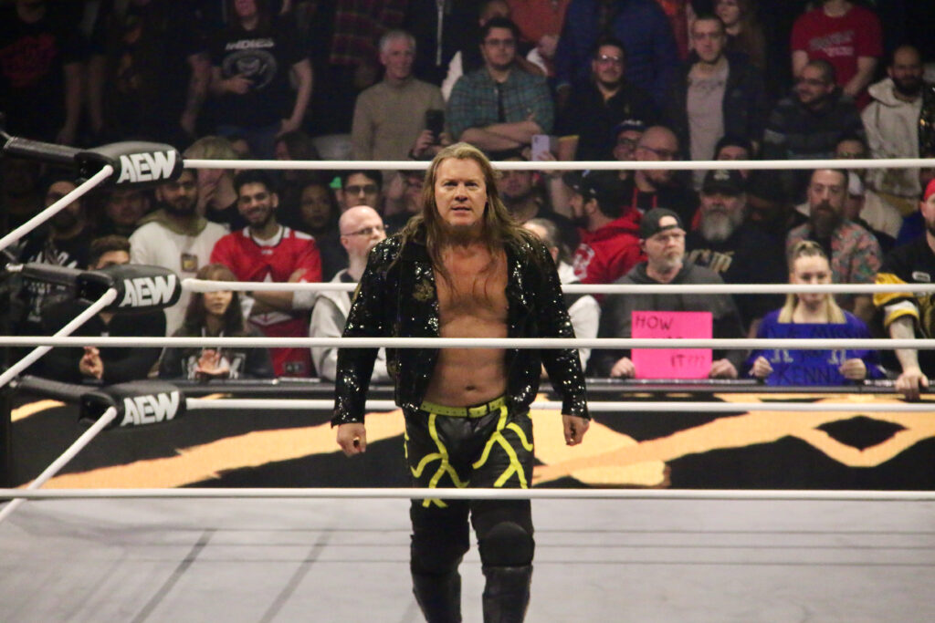Chris Jericho at AEW Dynamite at Toronto's Coca-Cola Coliseum. Photo by Steve Argintaru. Twitter/IG: @stevetsn