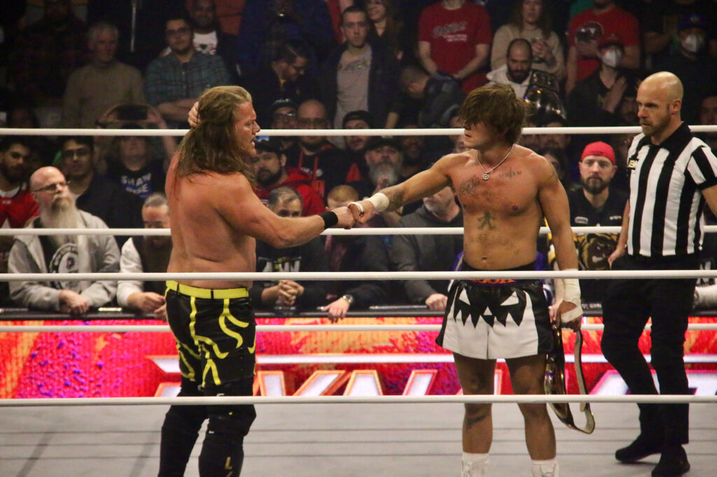 HOOK vs. Chris Jericho at AEW Dynamite at Toronto's Coca-Cola Coliseum. Photo by Steve Argintaru Twitter/IG: @stevetsn