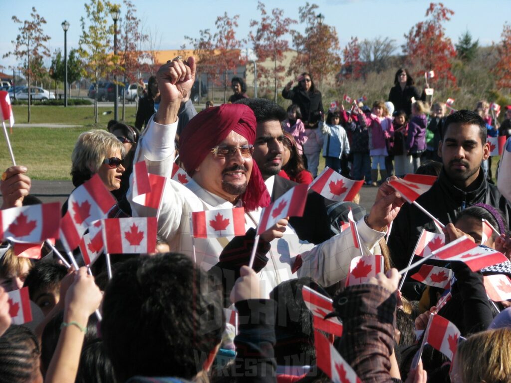 Tiger Jeet Singh at the opening of the Tiger Jeet Singh Public School in Milton, Ontario, on October 22, 2010. Photo by Greg Oliver