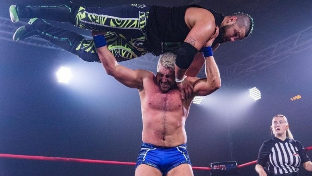 Joe Hendry lifts Eddie Edwards