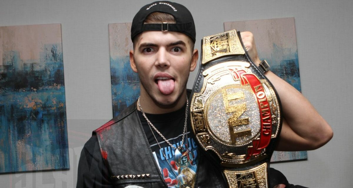 New AEW TNT Champion Sammy Guevara at the Legends of the Ring fan fest on Saturday, October, 2, 2021, at the Apa Hotel, Iselin, NJ. Photo by George Tahinos, https://georgetahinos.smugmug.com